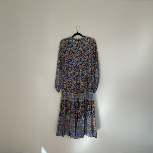Arnhem Phoebe Shirred Boho Dress in Waterfall. Size 10 - Picture 3 of 3